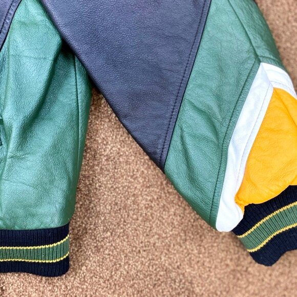 Green Bay Packers Leather Jacket by G-III Cow Leather High Quality LARGE - Picture 8 of 12